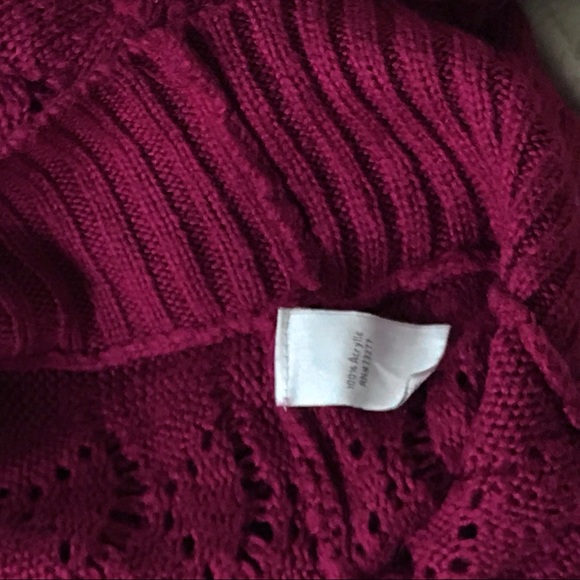 Lauren Conrad Dolman sweater maroon - Picture 5 of 5